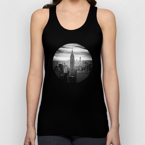 New york city black white 2 Unisex Tank Top