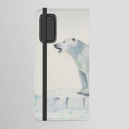 Thoughtful polar bear Android Wallet Case