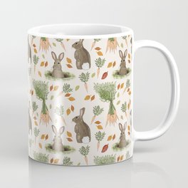 Bunnies and Carrots in the Fall Coffee Mug