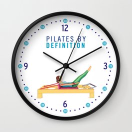 Pilates By Definition Clockface Wall Clock | Graphicdesign, Clock 