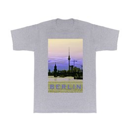 BERLIN SKYLINE T Shirt | Nature, Architecture, Berlin, Color, Riverspree, Bluehour, Riverside, Metropole, Skyline, Landscape 