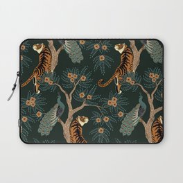 Vintage tiger and peacock Laptop Sleeve