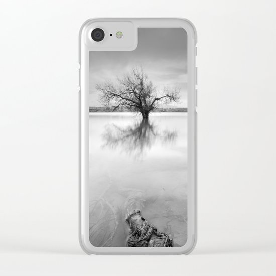 "Roots and trees..." BW Clear iPhone Case