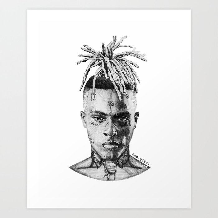 XXX pencil drawing Art Print by M Digital