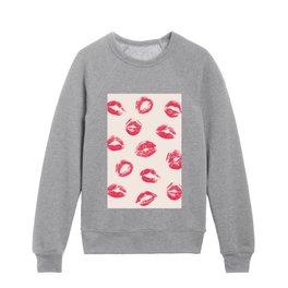 Kiss pattern Kids Crewneck