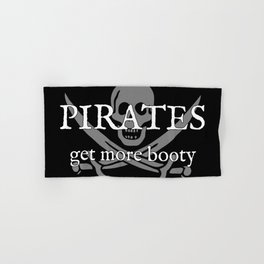 Pirates Get More Booty Hand & Bath Towel | Skull, Pirateflag, Graphicdesign, Pirates, Jollyroger, Pirate, Skullandcrossbones 
