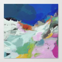 blue sky landscape abstract Canvas Print