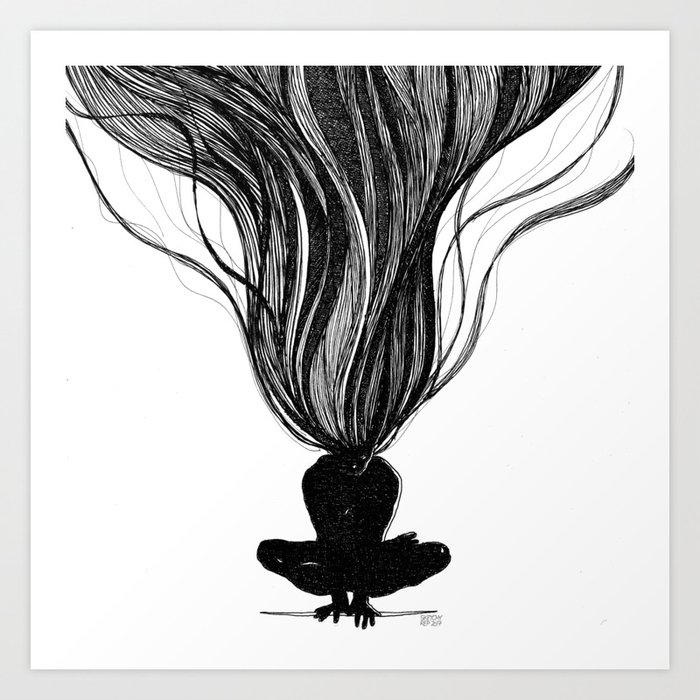 Tolasana Art Print By Sketchyrep