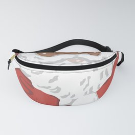 Christmas Happy Holla Days African American Santa Fanny Pack