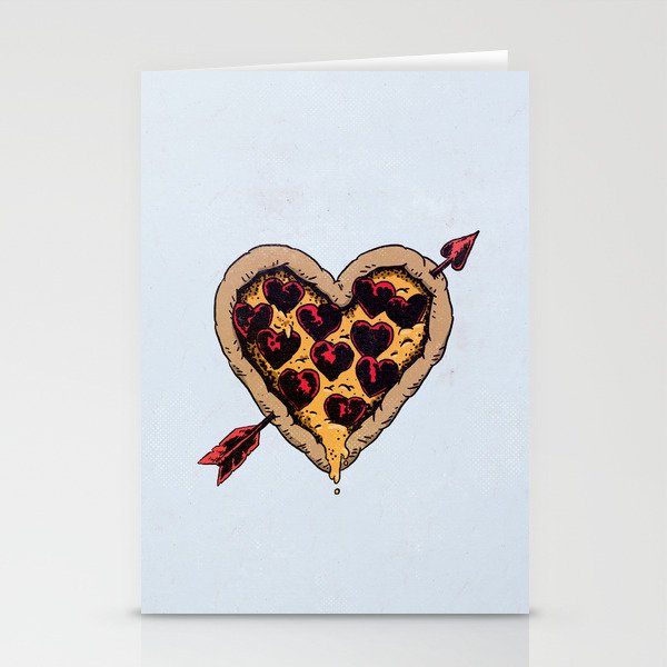 Pizza Love Stationery Cards