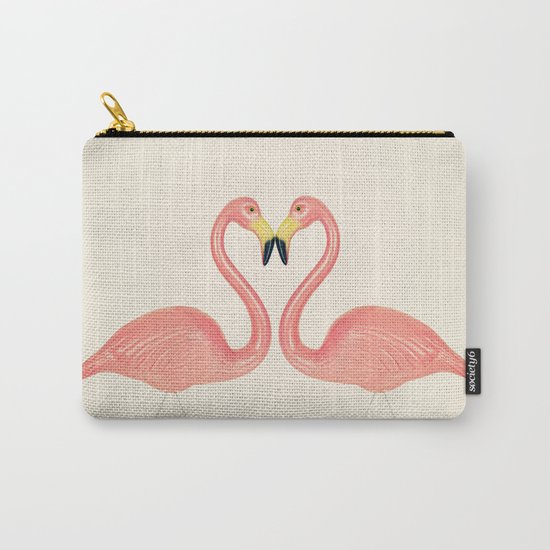 Flamingo Love Carry-All Pouch