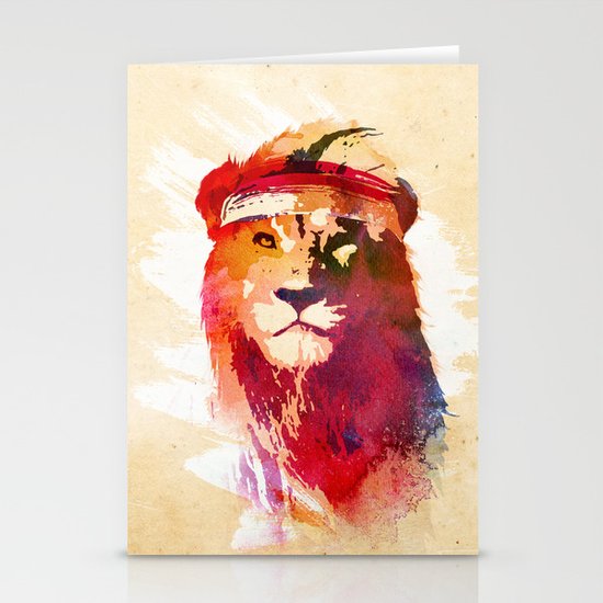 Gym Lion Stationery Cards