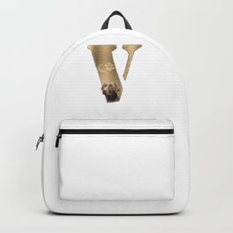 V with beautiful dog , cute design for V Backpack | Fuuny, Vforkids, Graphicdesign, Vforgirl, Vdesign, Vwithdog, Vforboy, V 