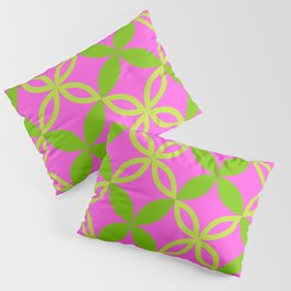 Pink and Green Round Geometric 1 Pillow Sham