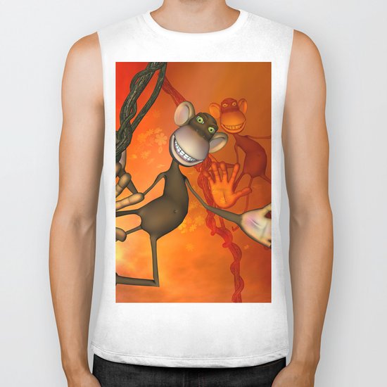 Happy monkey Biker Tank