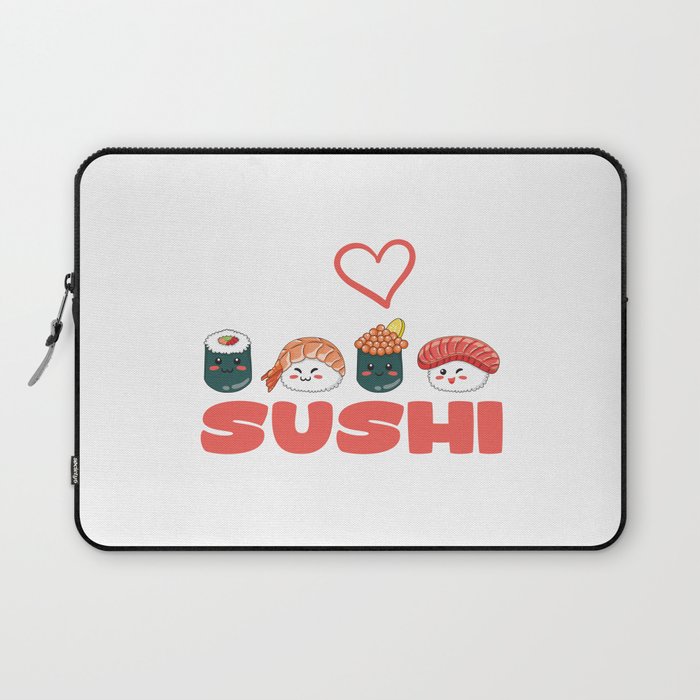 I Love Sushi Laptop Sleeve