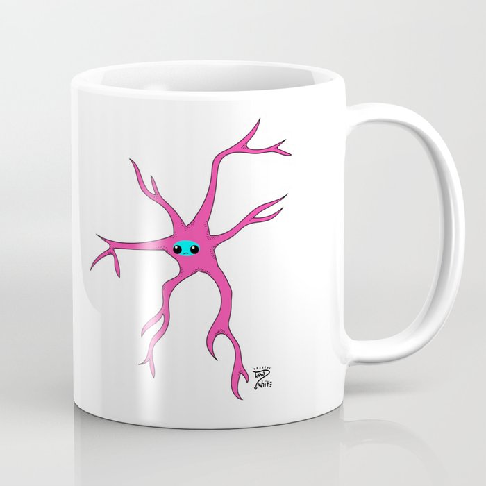 Cute Science Astrocyte Brain Cell Biology Pop Art Coffee Mug