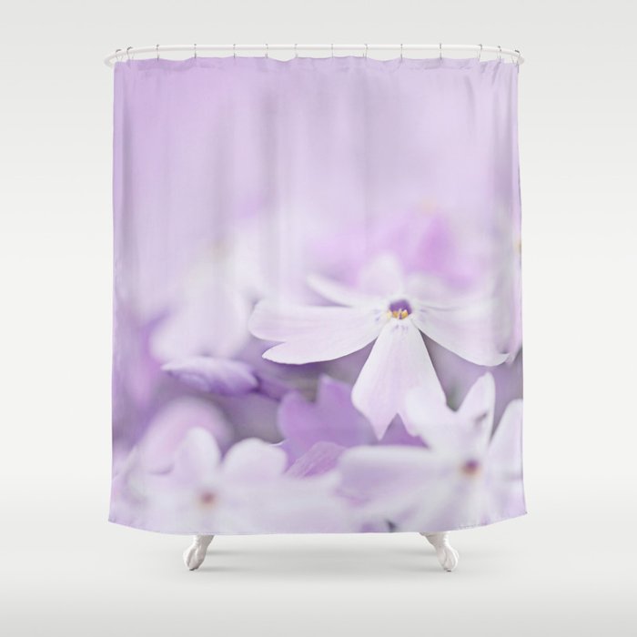 Purple Phlox Shower Curtain