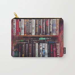 Stephen King Books on Shelves Carry-All Pouch