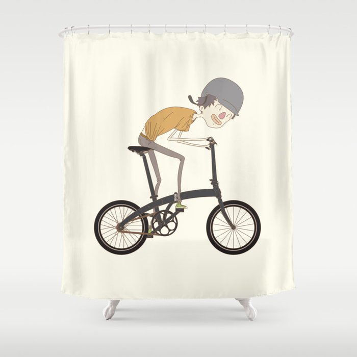 riding Shower Curtain