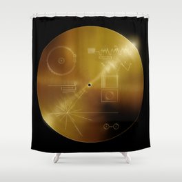 Voyager Golden Record Shower Curtain