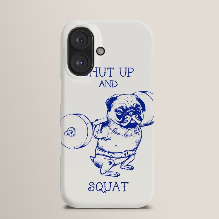 iPhone・スマホケース Society6 Pug Squat by Huebucket org_1.jpg