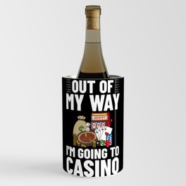 Casino Slot Machine Game Chips Card Player Wine Chiller