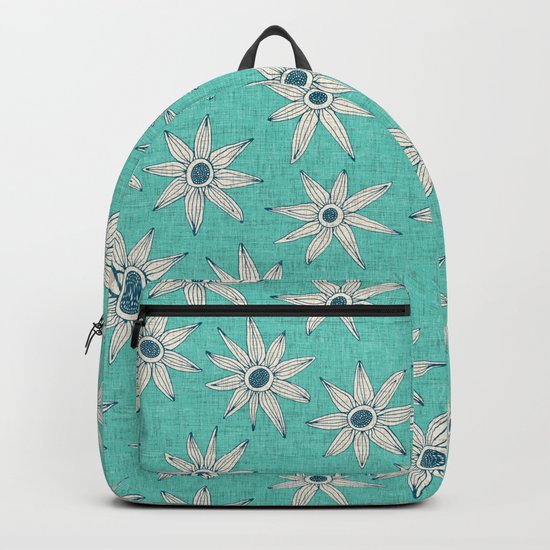 mint blue backpack