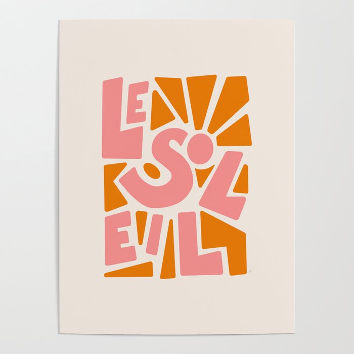 Le Soleil French Sun Poster by Lyman Creative Co Society6