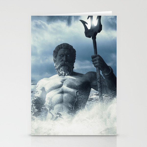 Poseidon - God of Sea Rising Stationery Cards