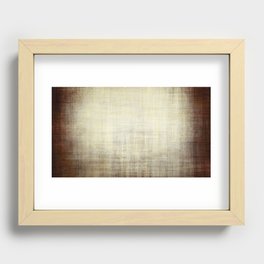 Grunge distressed old brown paper Recessed Framed Print