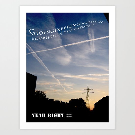 Chemtrails Art Print