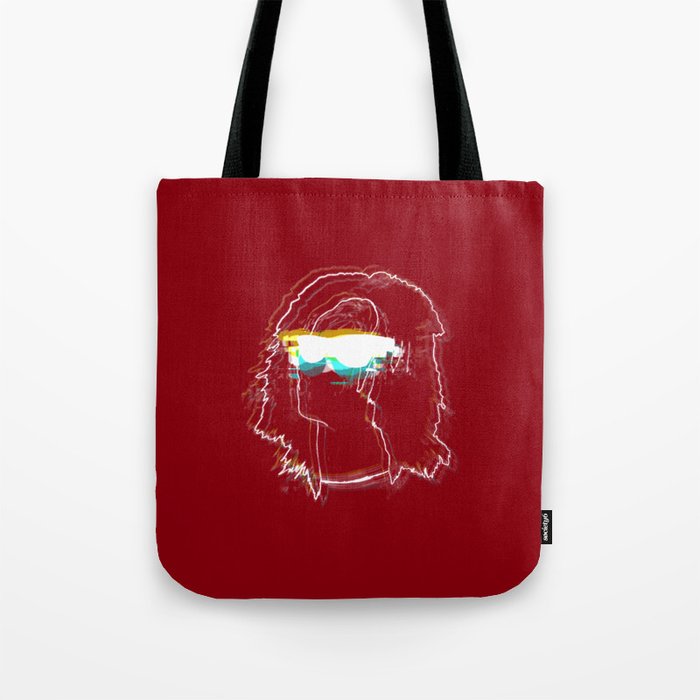 Glitched Bust Tote Bag