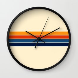 Classic Retro Stripes Wall Clock