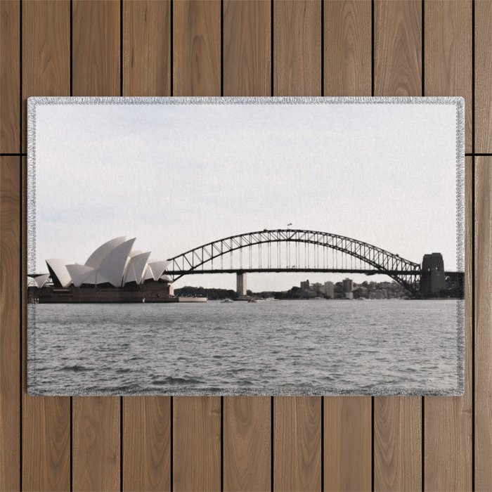 Sydney Opera House & Harbour Bridge Outdoor Rug