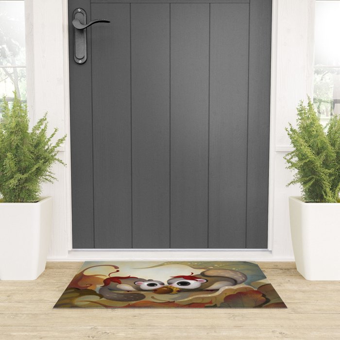 For The Coming Winter Welcome Mat By Pikaole Society6