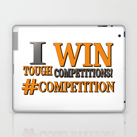 "TOUGH COMPETITIONS" Cute Expression Design. Buy Now Laptop & iPad Skin