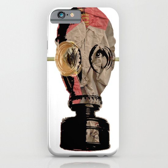 Eat more beef! Gas Mask Collage iPhone & iPod Case