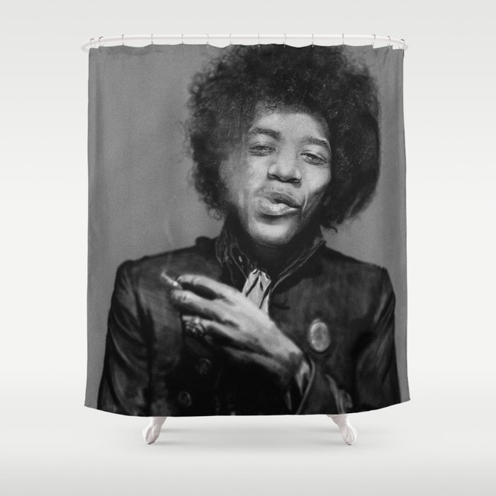 Chilling Hendrix Shower Curtain
