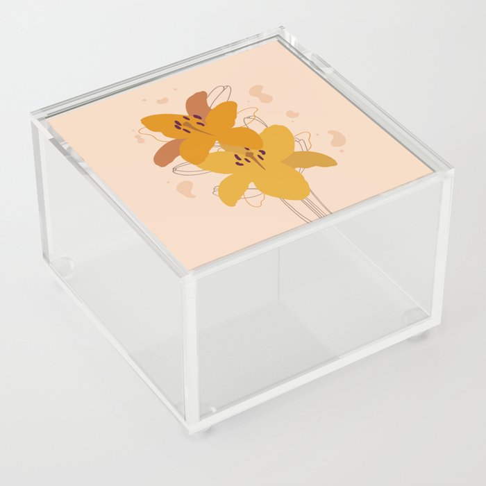 Bohemian lilies Acrylic Box