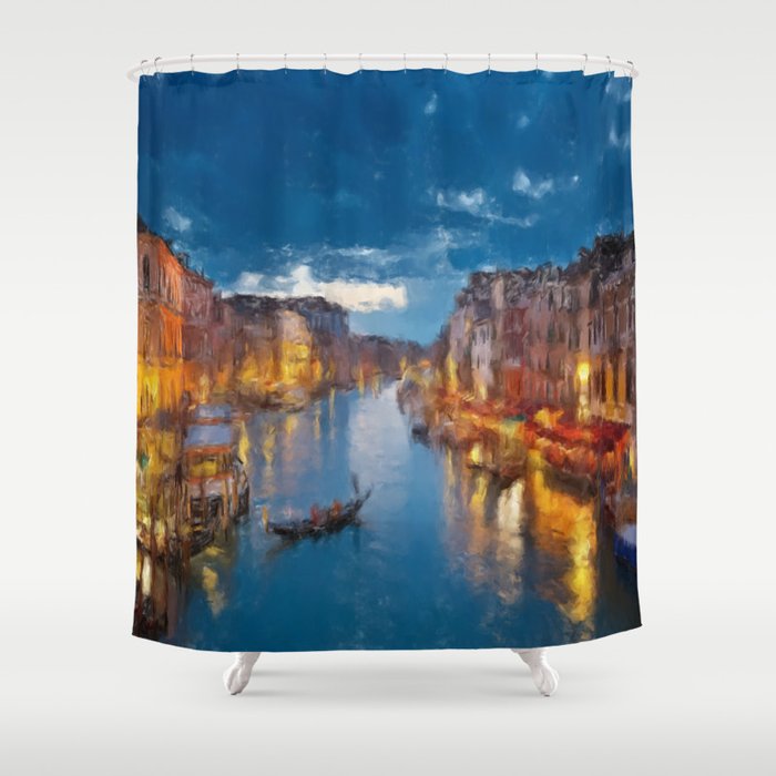 faraway places 4 Shower Curtain