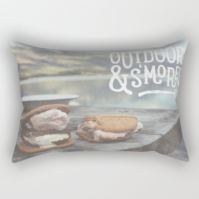 Outdoors S Mores Rectangular Pillow By Jackofclubs Society6
