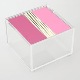 Flawa - Pink Colorful Minimalistic Art Design Pattern Acrylic Box