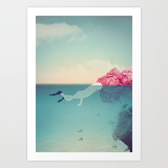 s u b Art Print