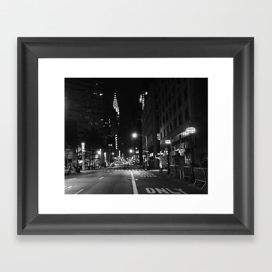 Lexington Ave. 1:15am Framed Art Print