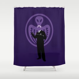 Red Grant Shower Curtain