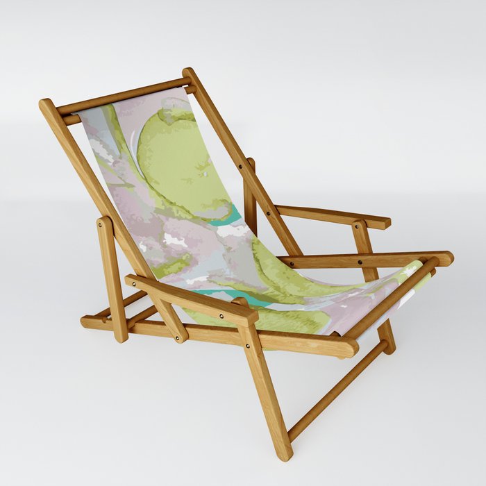 Abstract Painting SubLime Sling Chair