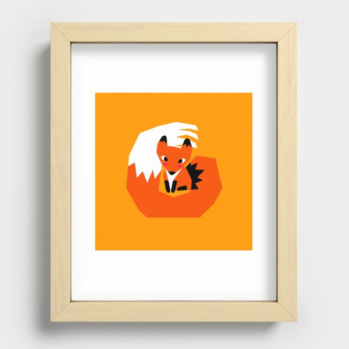 Red Fox Recessed Framed Print