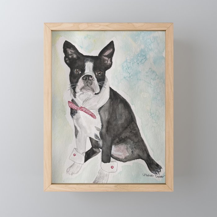 My boy Smudge Framed Mini Art Print