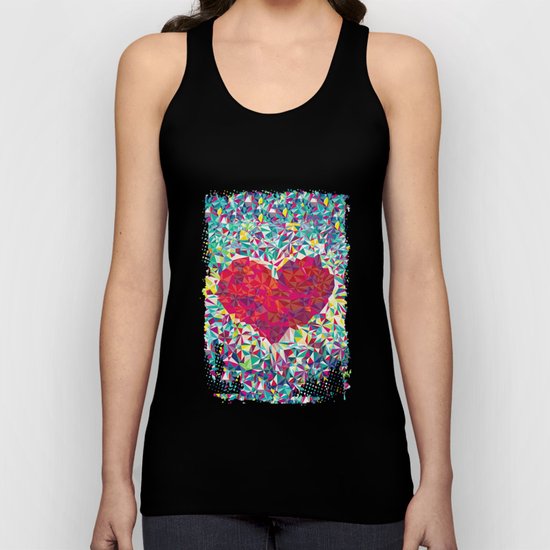 Abstract Love Unisex Tank Top